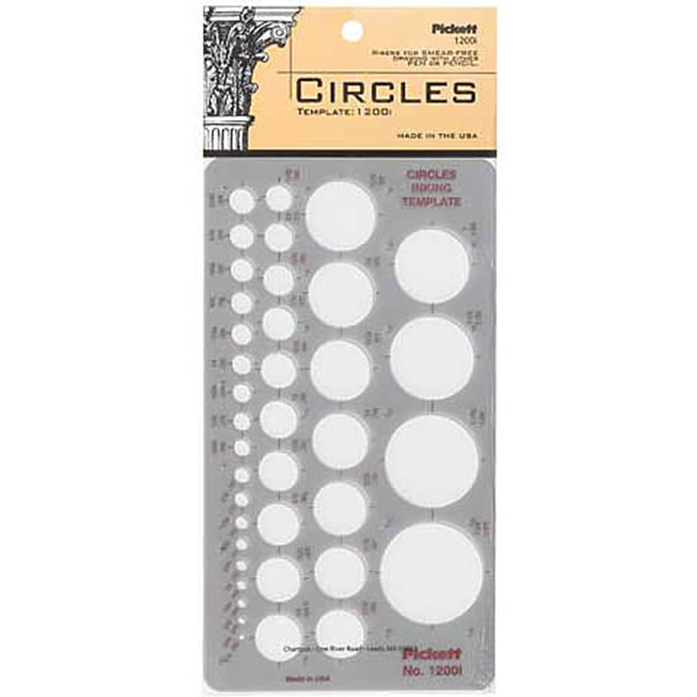 Pickett, Circles, Template, No. 1200I